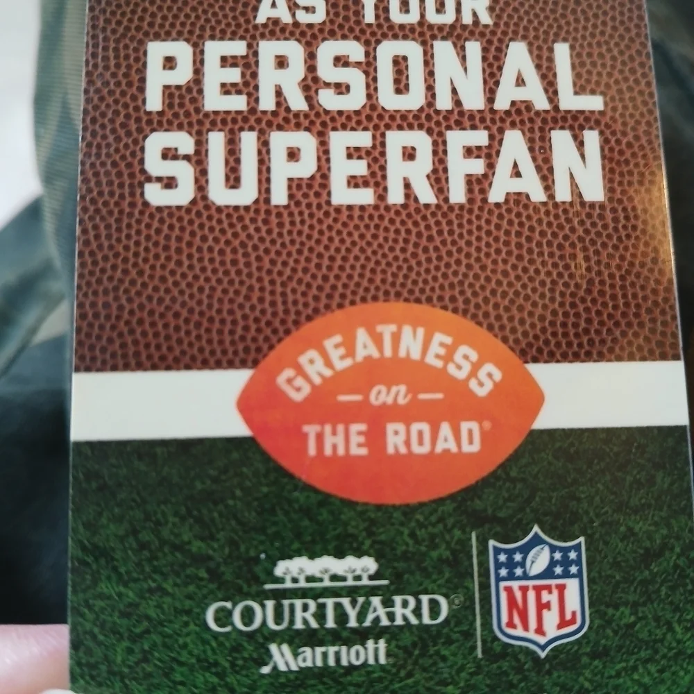 Courtyard by Marriott Hotel Key Card NFL Partnership Greatness on the Road Lot